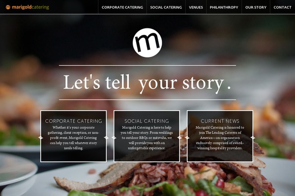 marigoldcatering.com site used Marigold