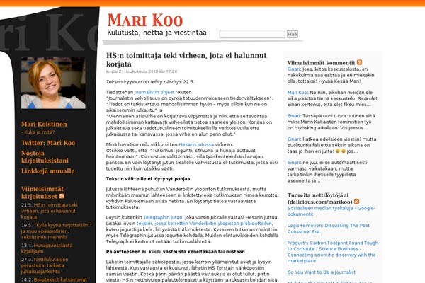 marikoistinen.fi site used Marikoo