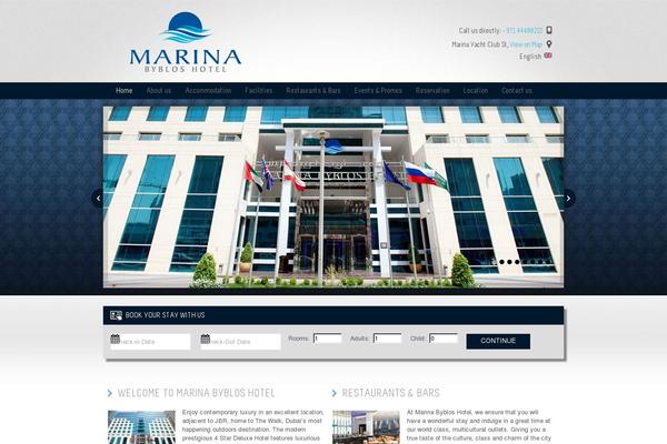 marinabybloshotel.com site used Marinatheme