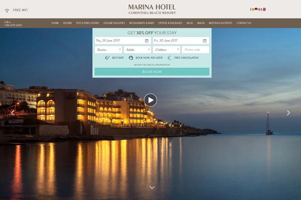 marinahotel.com.mt site used Marinahotel