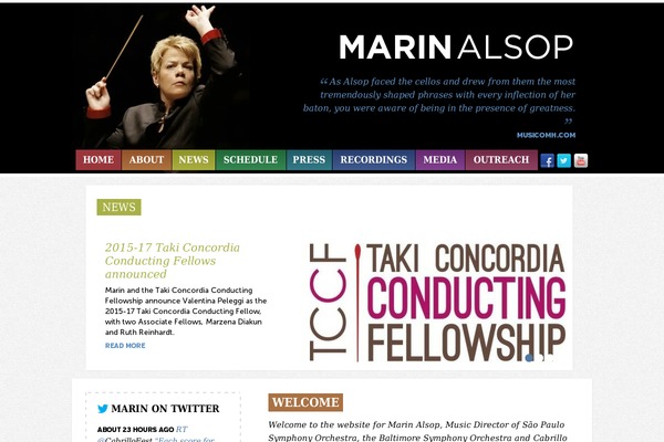 marinalsop.com site used Marin-alsop-theme