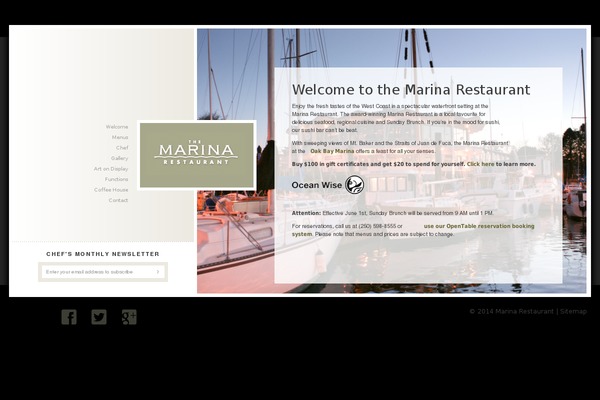 marinarestaurant.com site used Marinarestaurant-2014