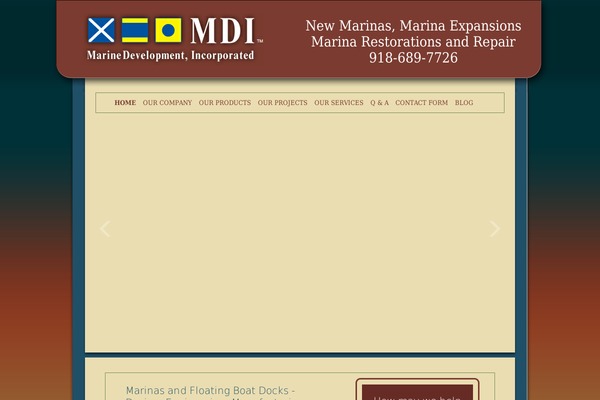 marinedev.com site used Mdi
