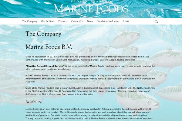 marinefoods.com site used Twentythirteen Child
