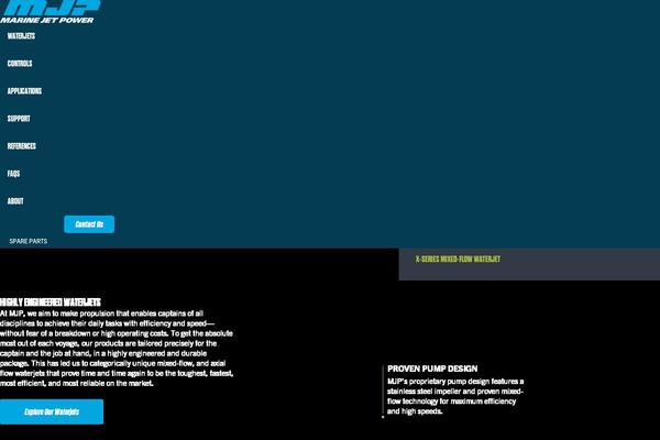 marinejetpower.com site used Kingdesign