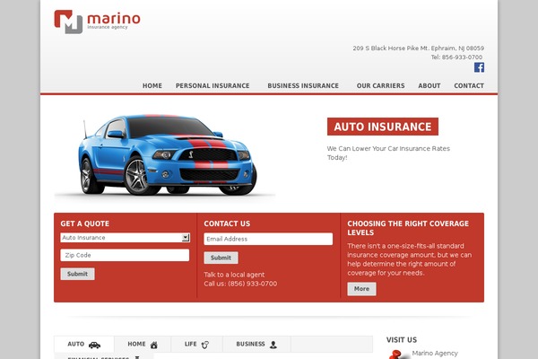 marinoinsurance.com site used Marino