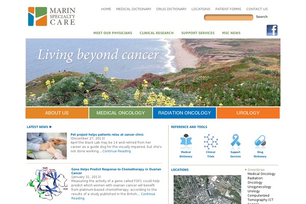 marinspecialtycare.com site used Marin