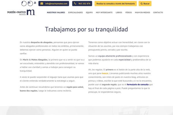 marinymateoabogados.es site used Marinymateo