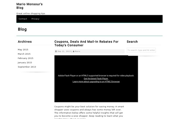 EzyReader theme site design template sample