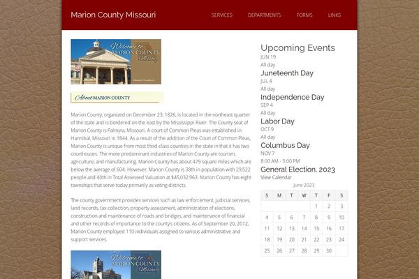 Site using Marion-county-mo plugin