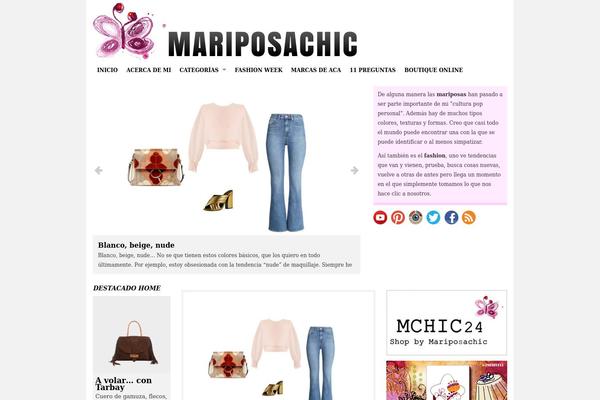 mariposachic.com site used Structure