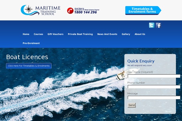 maritimetrainingschool.com.au site used Maritime
