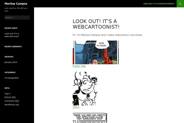 maritzacampos.com site used Twenty Fourteen