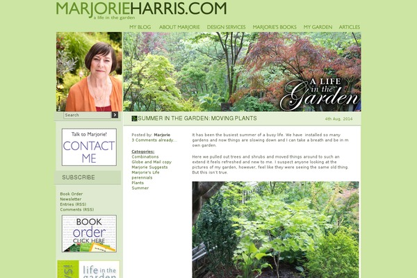 marjorieharris.com site used Gardener