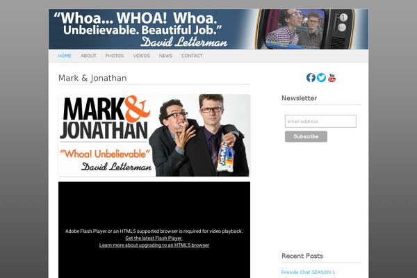 markandjonathan.com site used Stuntlab