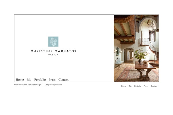 markatosdesign.com site used Christinemarkatos