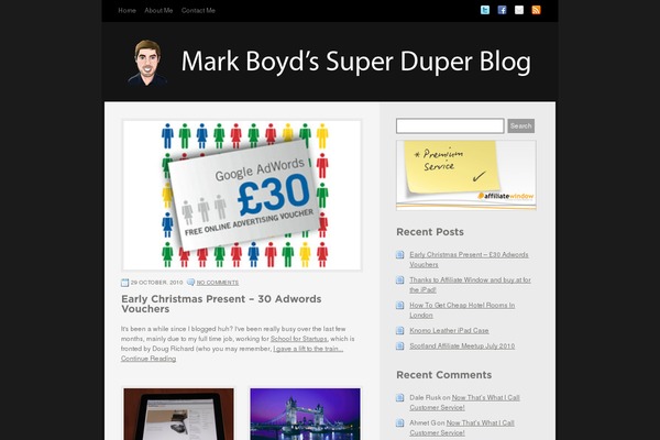 WordPress website example screenshot