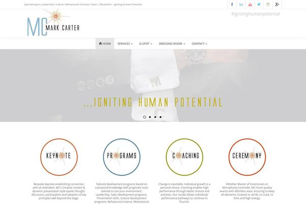 markcenter theme websites examples