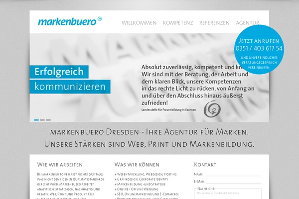 marken theme websites examples