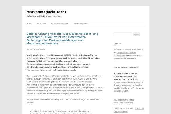 WordPress website example screenshot