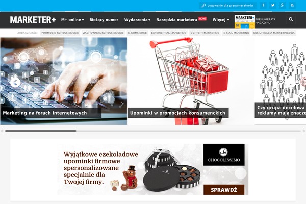 marketerplus.pl site used Marketer-theme