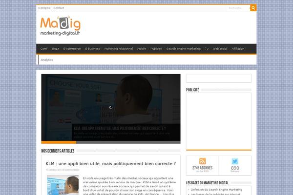 marketing-digital.fr site used Madigwp