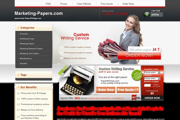 marketing-papers.com site used Paperwritings