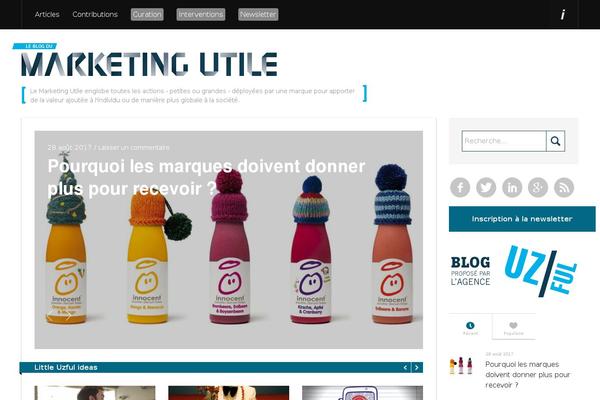 marketing-utile.fr site used Upright