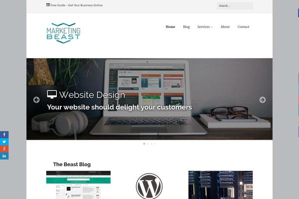 WordPress website example screenshot