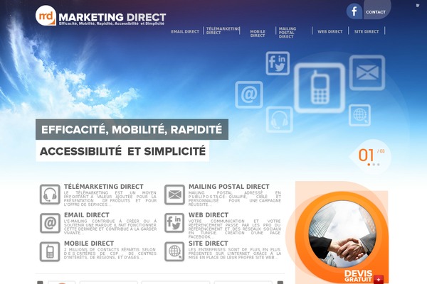 marketingdirect.tn site used Marketing-direct