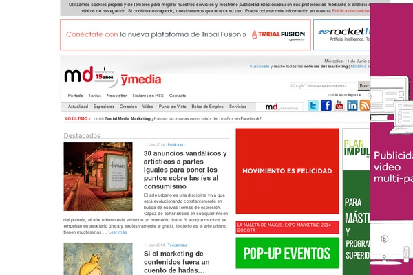 marketingdirecto.com site used Md-v3