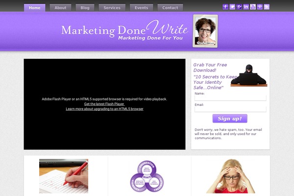 marketingdonewrite.ca site used Mdw
