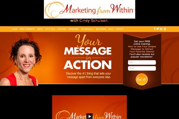 marketingfromwithin.com site used Lob-cindy-schulson-mr