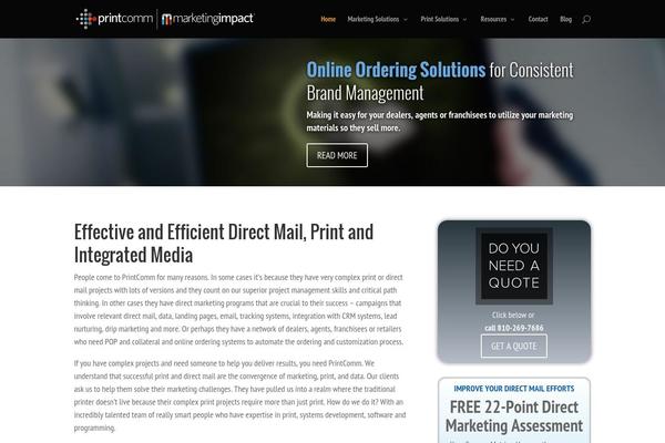 Divi theme site design template sample
