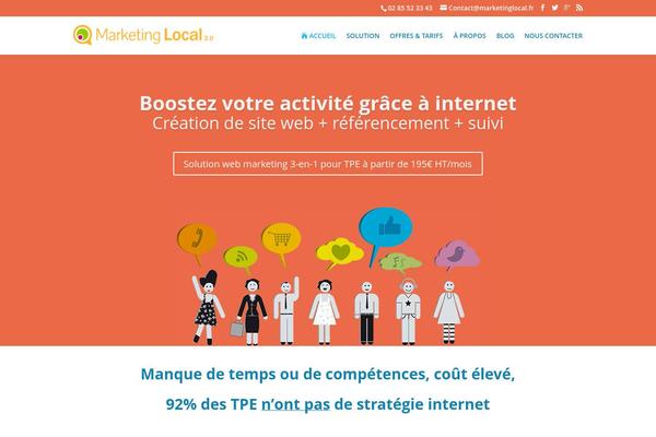 marketinglocal.fr site used Divi Child
