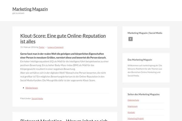 WordPress website example screenshot