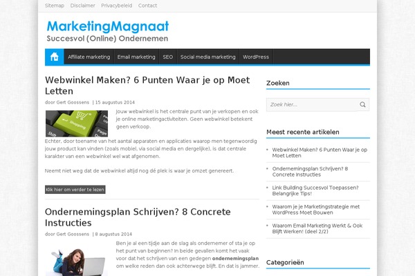 marketingmagnaat.nl site used Sightly