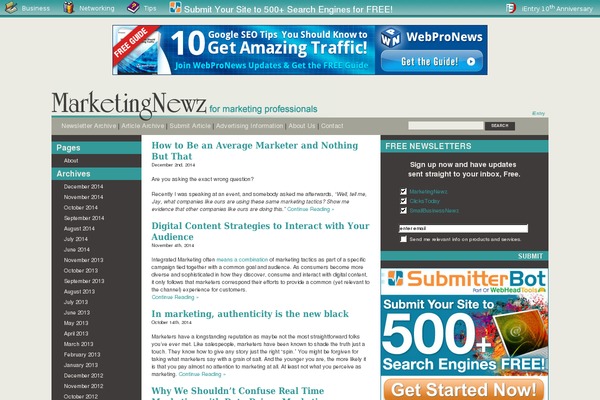 marketingnewz.com site used Marketingnewz