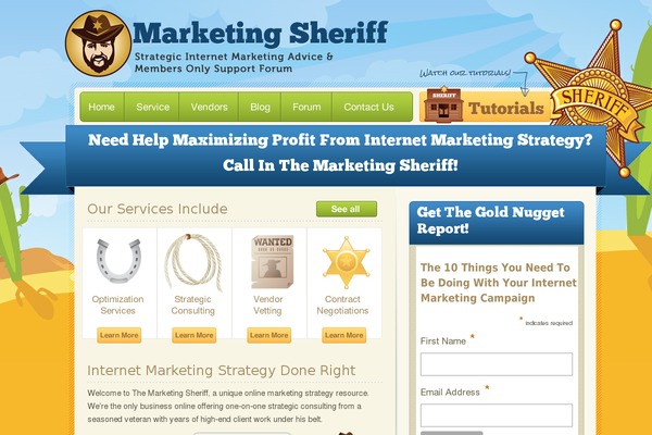 marketingsheriff.com site used Marketing-sheriff