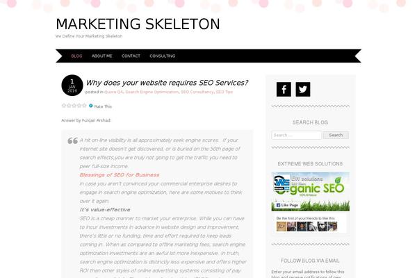 WordPress website example screenshot