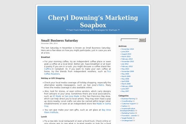 WordPress website example screenshot