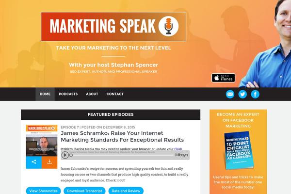 marketingspeak.com site used Marketing-speak