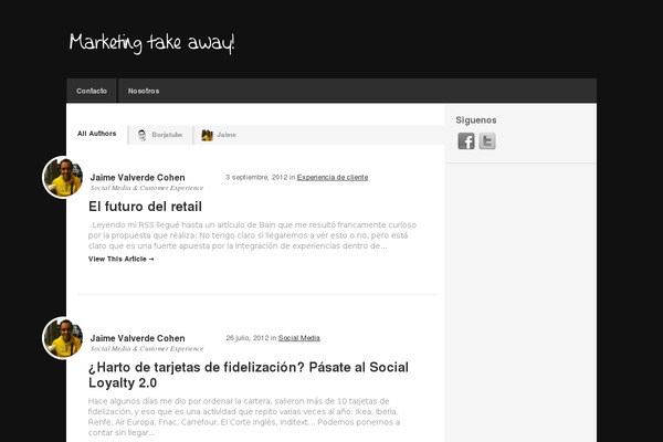 WordPress website example screenshot