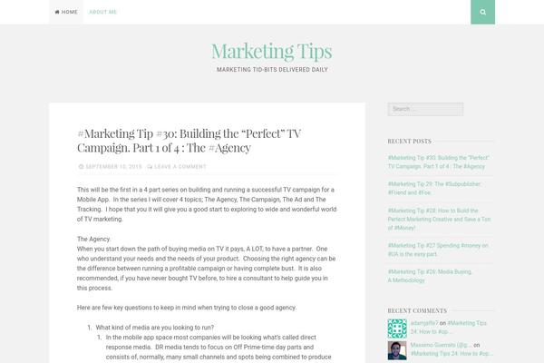 WordPress website example screenshot