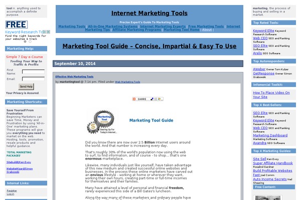 marketingtoolguide.com site used Journalized-winter