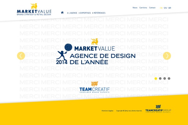 marketvalue.fr site used Teamcreatif