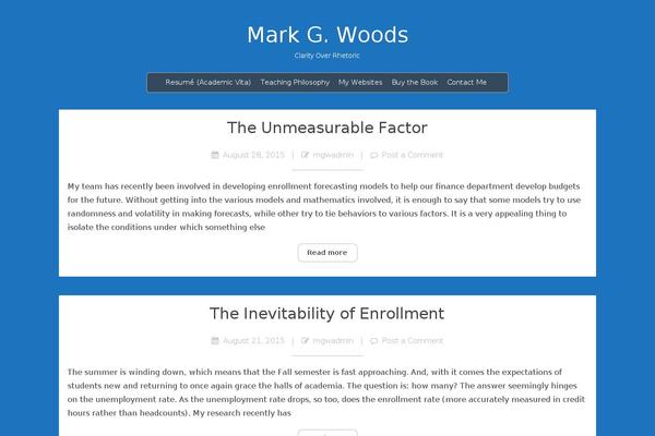 markgwoods.com site used Personal lite