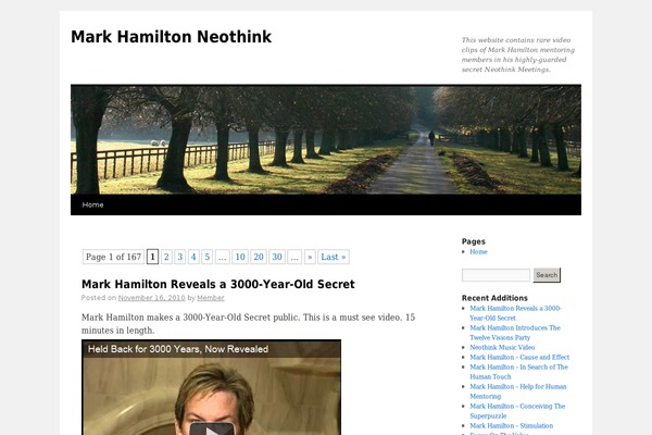 Twenty Ten theme site design template sample