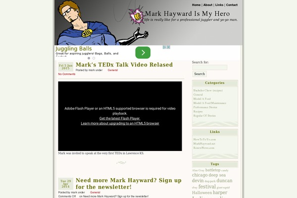 markhaywardismyhero.com site used Connections Reloaded