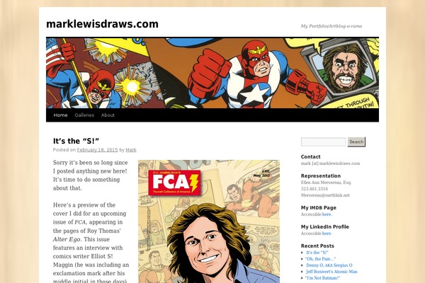 Twenty Ten theme site design template sample